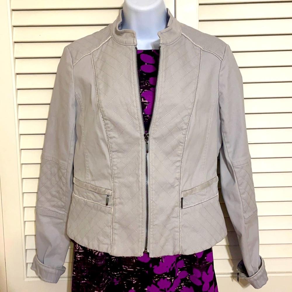 White House Black Market gray jacket